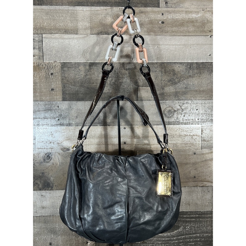 Dolce & Gabbana Leather Shoulder Bag Miss Night And Day Purse Tote Black